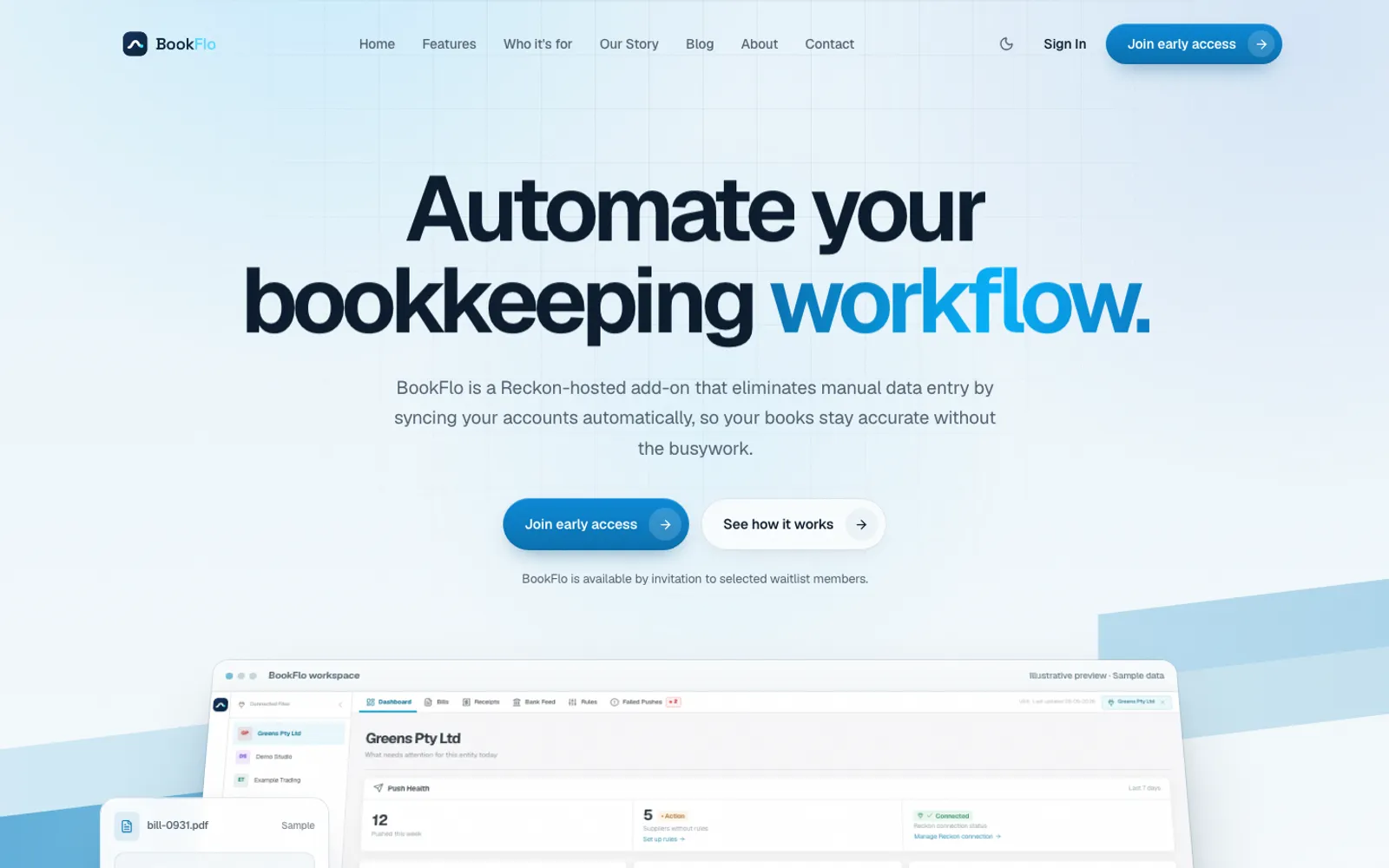 BookFlo website