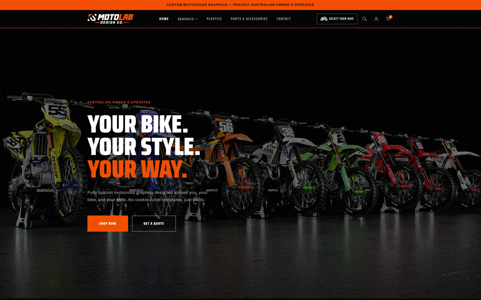 Motolab Design Co website