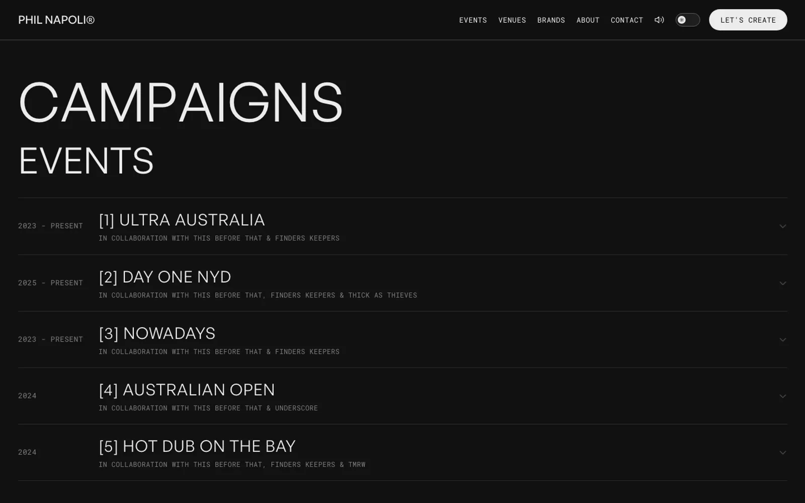 Phil Napoli website